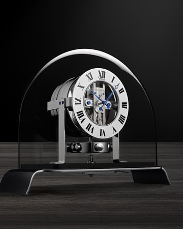 积家-Atmos空气钟系列-透明-水晶玻璃表盘-特写-Q5135204