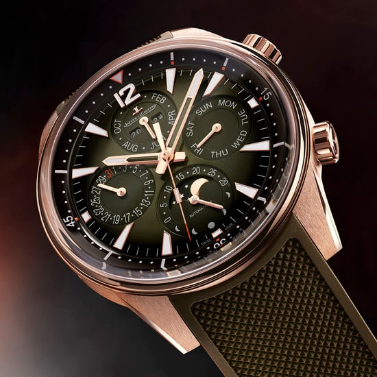 积家北宸系列万年历腕表玫瑰金款Q908263J - 表盘特写