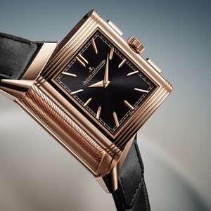 Jaeger-LeCoultre积家-Reverso Tribute Chronograph Pink Gold翻转系列计时腕表 - Q389257J