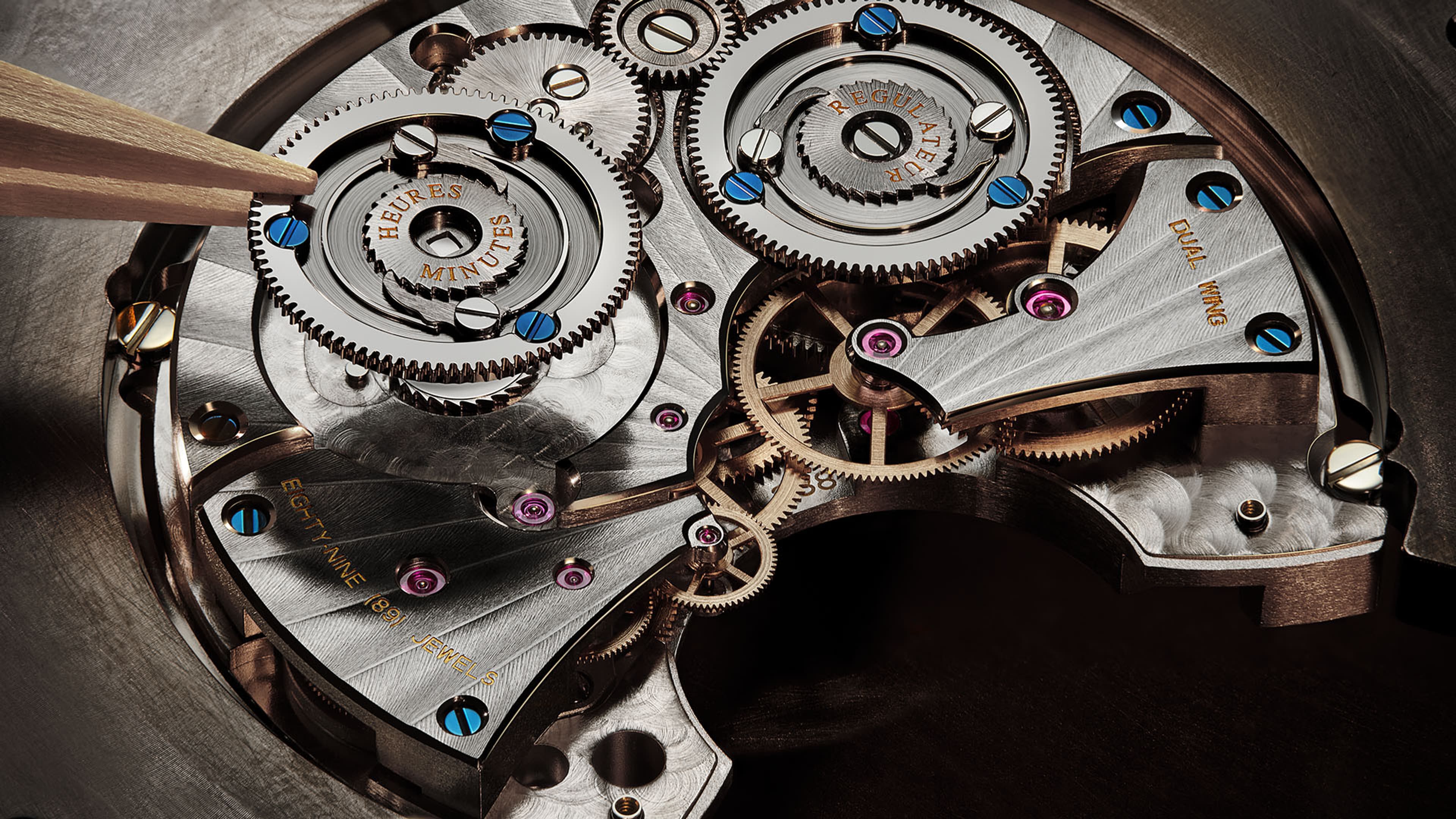 duometre heliotourbillon perpetual双翼系列三轴陀飞轮万年历腕表